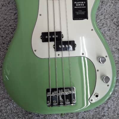 Mint Fender Player II Precision Bass guitar, Maple Fingerboard, Birch Green - MIM image 3
