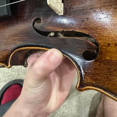 Violin Antique-Style Full Size Violin 4/4 – “Horm Aug. Drögemeyer Bremen” 1900 - Varnish image 14