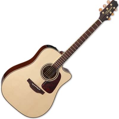 Takamine CP4DC OV Pro Series 4 Dreadnought Cutaway Solid Spruce/Ovangkol Acoustic/Electric Guitar Natural Gloss