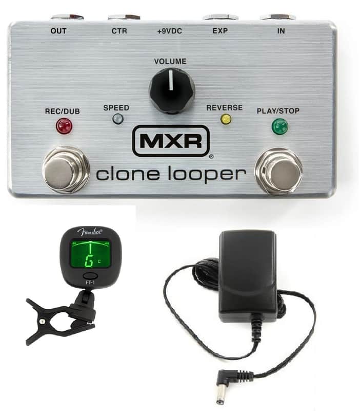 MXR M303 CLONE LOOPER GUITAR EFFECTS PEDAL 6 MINUTES RECORDING TIME ( ADAPTER & FENDER TUNER ) image 1