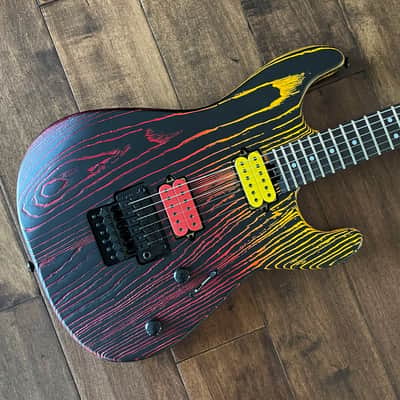 Charvel Pro Mod Steve Vai style Green Meanie - Green, White with