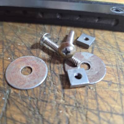 Vintage 1950's 60's Harmony Stella Parlor Cowboy Regal Silvertone Acoustic Guitar Bridge Tailpiece Luthier Parts image 5
