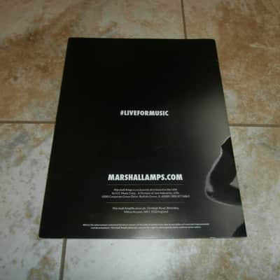 2014 Marshall Amplification Full-Line, Full-Color Catalog! Case Candy, Paperwork! image 5