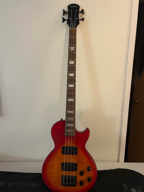 Epiphone Les Paul bass guitar nice shape image 1