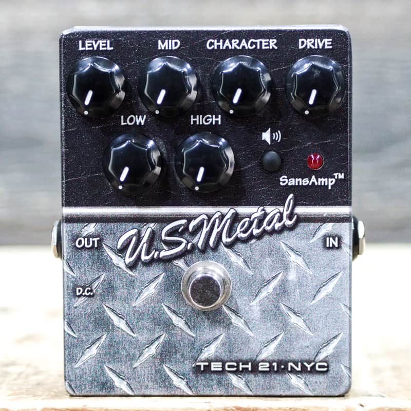Tech 21 NYC SansAmp US Metal Character Series Distortion Preamp Effect Pedal image 1