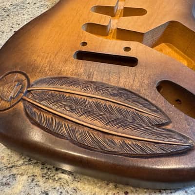 Warmoth Strat Hand-Carved Art by McMAHON Artistry image 9