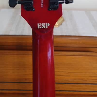 ESP EC100QM with EMG select Pickup in the Bridge Position - Excellent Condition Candy Apple Red Gloss image 4