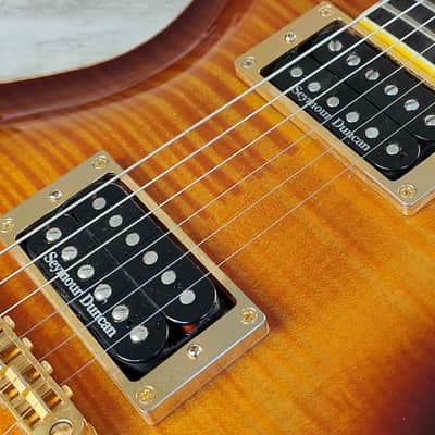 Cort MMP-2 Masterpiece Custom Shop Double Cutaway (Flame Brown Sunburst) image 5