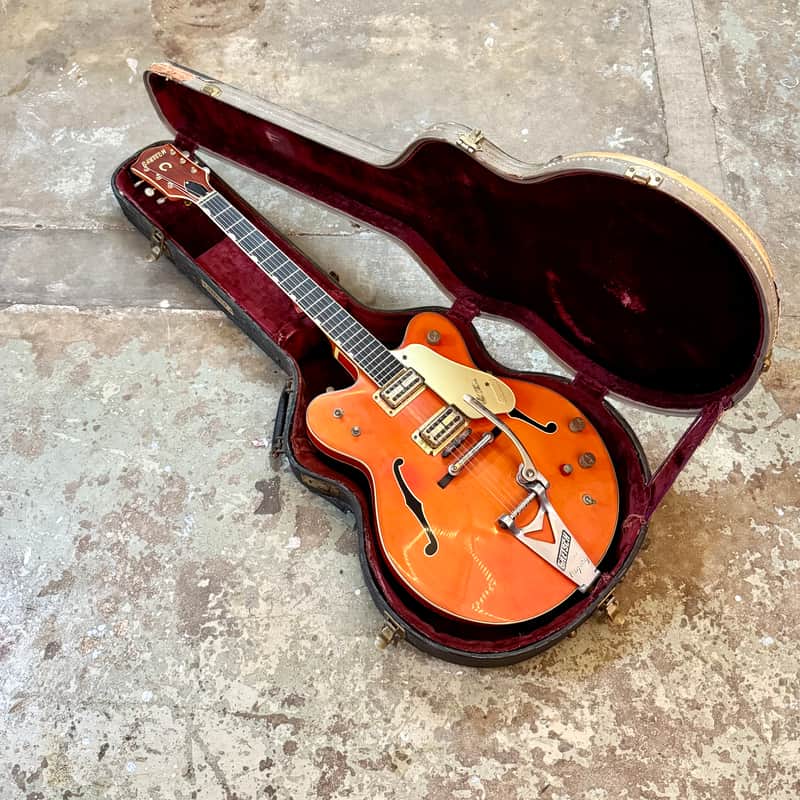 1963 Gretsch Chet Atkins Nashville 6120 Orange original vintage USA image 1