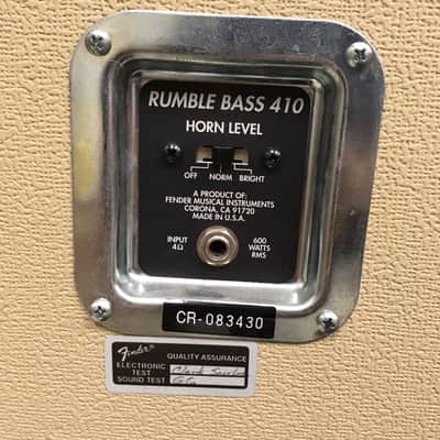 Fender Rumble Bass Custom Shop Tube Head and Cab image 4
