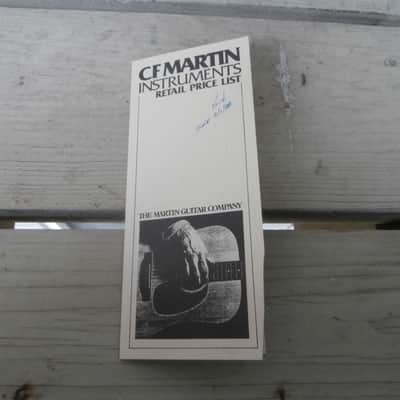 Vintage 1986 Martin Guitar Retail Price List! Original Case Candy, Paperwork! image 1