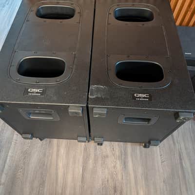 QSCK12.2 12'' Active 2-Way Loudspeaker (Pair), QSC KS112 Powered Subwoofer (pair), 2 Mounting Poles image 5