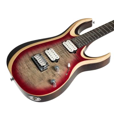 Cort X700 Duality II Electric Guitar in Lava Burst image 8