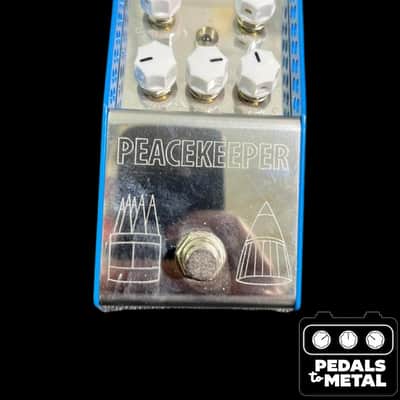 ThorpyFX Peacekeeper V1 Low-Gain Overdrive 2010s - Silver/Blue/White - X21850 image 3