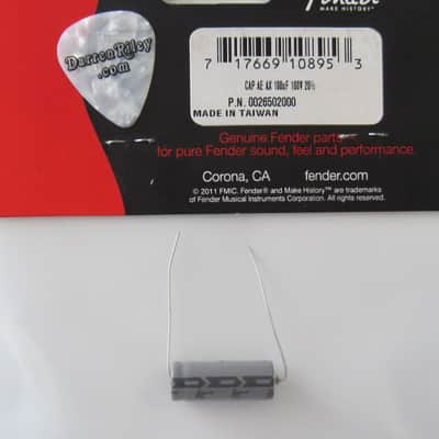 Fender 100uF 100V Axial Electrolytic Capacitor 0026502000 image 2