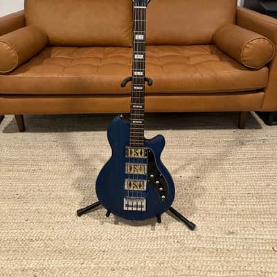 Supro 2043PTB Huntington III with Piezo Pickup 2010s - Transparent Blue image 2