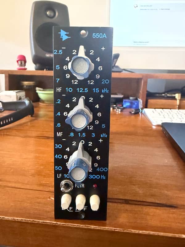 API 550A 500 Series 3-Band Equalizer Module 1970s - Black image 1