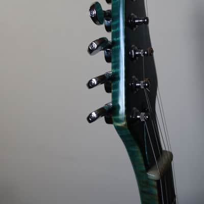 Telecaster Electric Guitar Project - Turquoise Flame Maple Top, Neck & Fretboard image 15