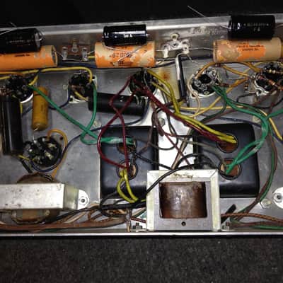 Rare Early DANELECTRO Twin Twelve Super Vibravox Prototype Amp image 15