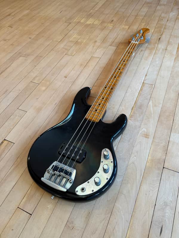 1978 Musicman Stingray Bass Guitar Black Pre-EB image 1