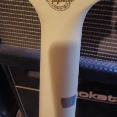 Epiphone Les Paul Junior Humbucker 2009 Alpine White Custom Shop Limited Edition image 6