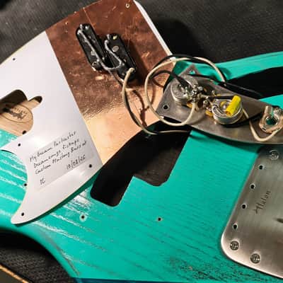 MyDream Partcaster Custom Built - Heavy Relic Green Competition Dreamsongs Halon image 11