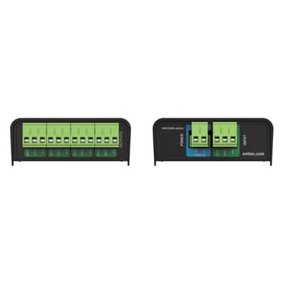 Enttec DIN RDS4 mk2 72004 4 Port DMX / RDM DIN Rail Isolated Splitter Black image 3