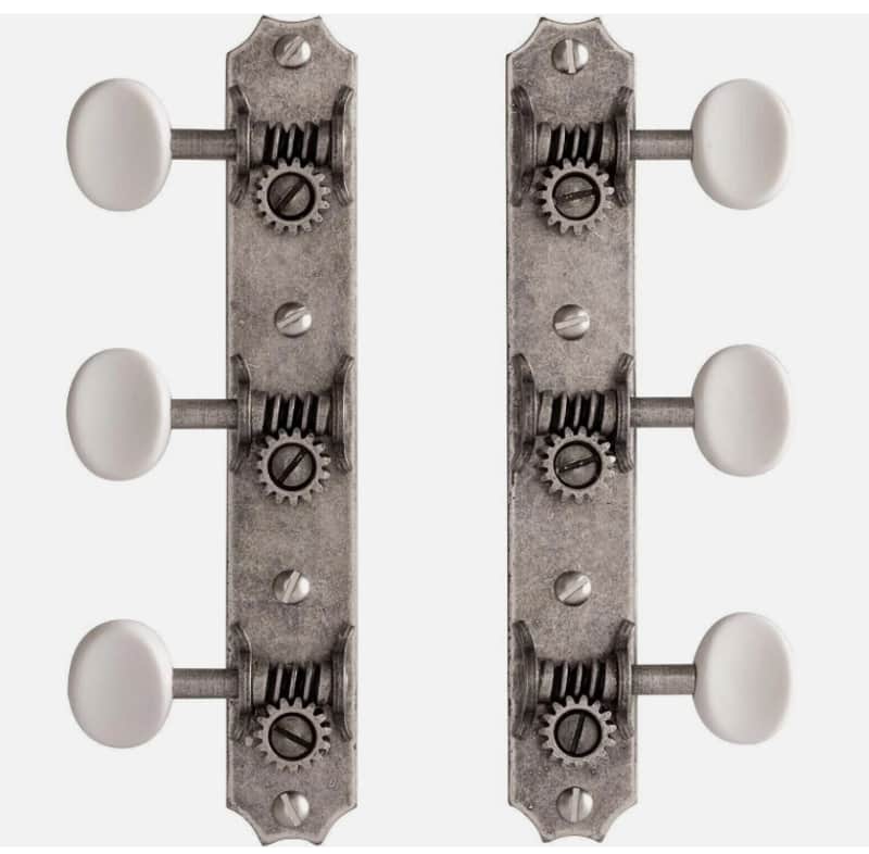 Golden Age Restoration Tuners for Solid Peghead Guitar with Scallop-End – Vintage Style Tuning Machines image 1