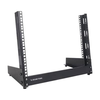 ST2PF-8LW | 8U 2-Post Desktop Open-Frame Rack, for Audio/Video, Network Switches, Routers, Patch Panels image 1