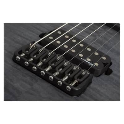 Schecter KM-7 MK-III Keith Merrow Legacy 7-String Right-Handed Electric Guitar with Ebony Fretboard and Ultra-Thin ‘C’ Neck (Transparent Black Burst) image 6