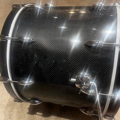 Custom Magnus Opus Drums 2026 - Midnight blue/black carbon fiber shells image 21