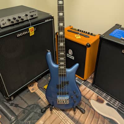 Spector Euro 4 Classic Bass Guitar - Metallic Blue Gloss image 2