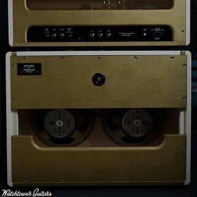 Divided by 13 Butch Walker Signature BW 1969 Head & 2x12F Speaker Cabinet *Custom Color* Gold/White image 2