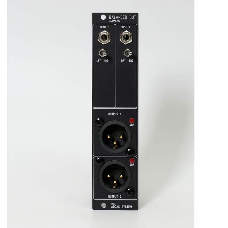 ADDAC System ADDAC710 BALANCED OUTPUTS 2022 - Black image 1
