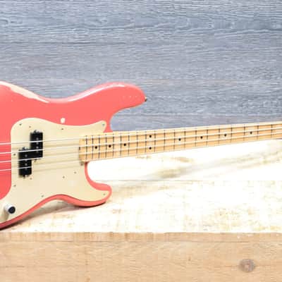 Fender Road Worn 50's Precision Bass Fiesta Red Seymour Duncan Pickups Electric Bass image 10
