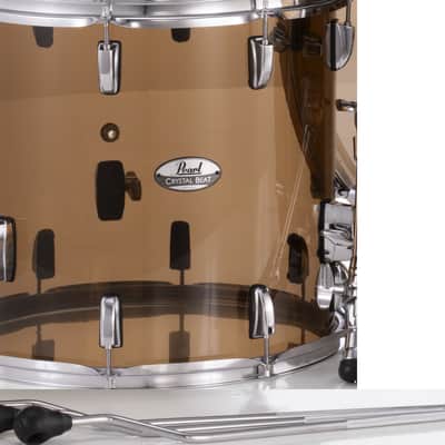 Pearl Crystal Beat Liquid Smoke 14x13" Floor Tom Drum w/Legs Acrylic CRB1413F/C755 | NEW | Authorized Dealer image 1