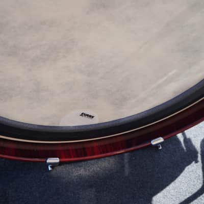 Tama/Japan Star Series 3pc Pure Bubinga Shell Pack - Dark Red Cordia Lacquer | 13", 16", 22" image 13