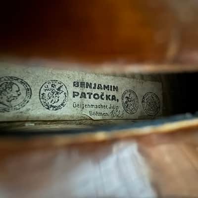 Czech violin, labelled and possibly by Benjamin Patocka, 1928 image 24