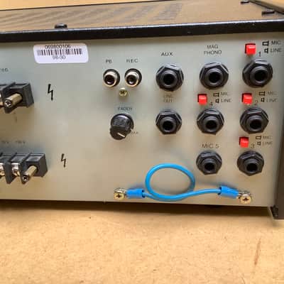 Monacor  PA 1202 power amp mixer rack 19”  powered mixer image 8