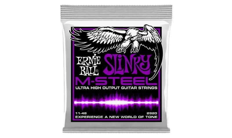 Power Slinky M-Steel Electric Guitar Strings 11-48 Gauge Maraging-Stl Hex-Core Super Cobalt Alloy Wound Set Ultra High-OP/Fatigue-Resistant image 1