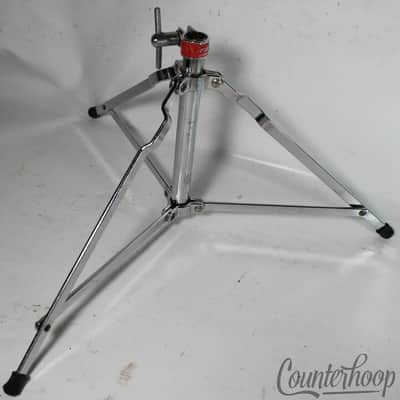 Slingerland Buddy Rich Cymbal Stand Tripod Base Vintage 70s Chrome Black/Gold US image 1