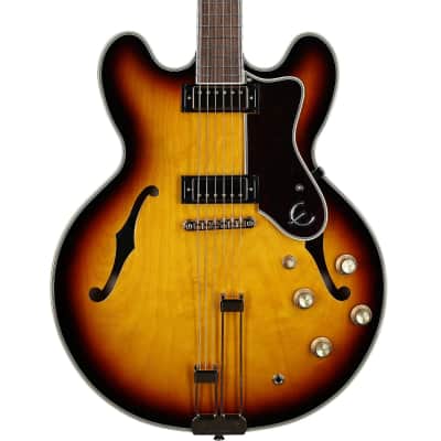 Epiphone Sheraton Semi-Hollowbody Electric Guitar (with Gig Bag), Vintage Sunburst, with Gold Hardware image 1