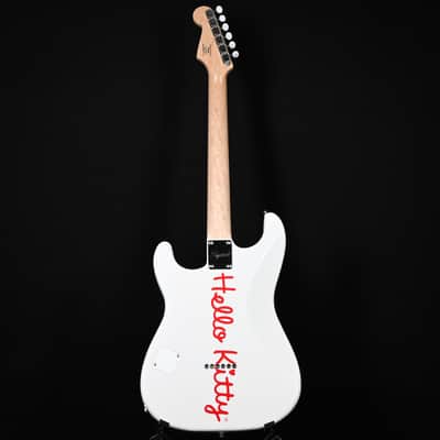 Squier x Hello Kitty Stratocaster Electric Guitar - White 2025 (CYKF25009105) image 4