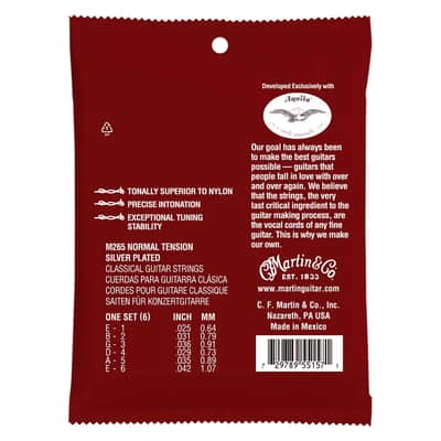 M265 CLASSICAL MAGNIFICO Premium 80/20 Bronze Silverplated à boucle Tirant Normal Martin Strings image 4