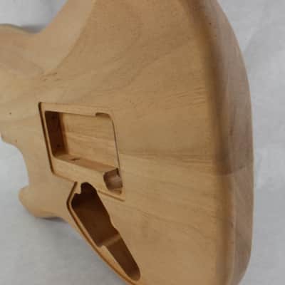 Unfinished Mahogany SSS guitar body - fits Fender Strat Stratocaster neck Floyd Rose J1116 image 4