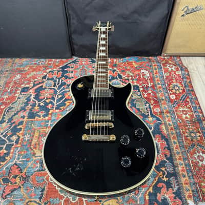 *Video* Fernandes/Burny RLC-55 Les Paul Custom Black - 1998 image 11