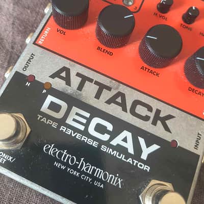 Electro-Harmonix Attack Decay Reverse Tape Simulator 2019 - Present - Orange / Black image 2