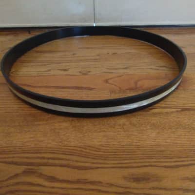 Ludwig (2) matching vintage super classic 22" bass drum hoops marine earl inlay exceptional image 11