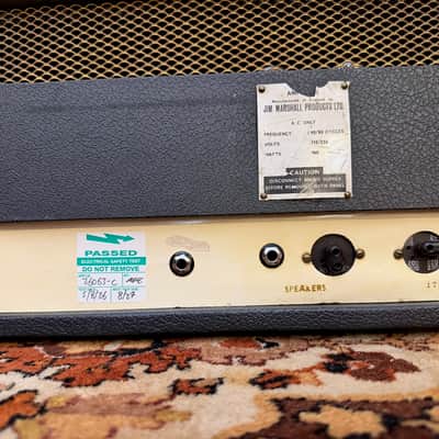 Vintage 1966 Marshall JTM45 MKII Plexi Gold White Guitar Amplifier Head *1960s* image 12