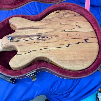Maybury Guitars Custom Double Cut 2021 - Natural Spalted Birch image 5